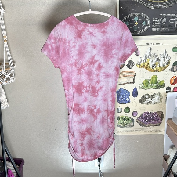 Berry Tie-Dye Bodycon Dress with Drawstring Waist, Wild Fable Medium - Picture 6 of 7